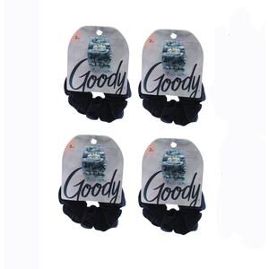 Goody Forever Scrunchie & Claw Clip Bundle Navy 4 pack‎